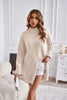 Image of Half Turtleneck Pullover Fashion Mid-length Dress Shopping