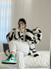 Image of Women's Fashion Polo Collar Faux Fur Coat Shopping