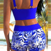 Image of Two-piece Boxer Shorts Strap Hot Spring Swimsuit Shopping