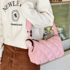 Image of Fashionable Stylish Diamond Embroidery Thread Street Trendy Crossbody Bag Shopping