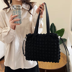 South Korea Pleated Cloud Bag Down Cotton Bubble Chain Shopping