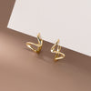 Image of S925 Sterling Silver Ear Clip Wave Pattern Cold Style Shopping