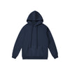 Image of Autumn And Winter Fleece-lined Thick Hooded Solid Color Hoodie Shorts Shopping