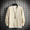 Image of Loose Crew Neck T-shirt Casual Sweatshirt Shopping