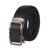 Image of Men's Leather Automatic Buckle Two-layer Cowhide Embossed Belt Shopping