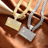 Image of Full Diamond Bank Card Hip Hop Pendant Necklace Creative Shopping