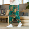 Image of Men's Floral Loose Sports And Leisure Wide Leg Pants Shopping