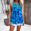 Image of Women's Sleeveless Round Neck Printed Top Shopping