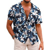 Image of Men's Summer Printed Short-sleeved Shirt Shopping