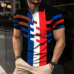 Men's Fashion Plaid Short-sleeved Top Shopping