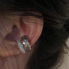 Image of Rhinestone Exquisite High-grade Metal Double Layer Ear Clip Shopping