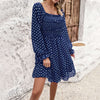 Image of Lady Temperament Polka Dot Dress Shopping