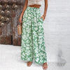 Image of Women's Elegant Printed Loose Trousers Shopping