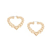 Image of Exaggerated Personalized Love Heart Earrings Women Shopping