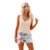 Image of Women's V-neck Knitted Vest Loose Plus Size Shopping