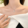 Image of Silver Opal Bunny Necklace For Women Shopping