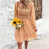 Image of Lady Temperament Polka Dot Dress Shopping