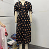 Image of New Deep V Polka-dot Slim-fit Dress Shopping