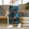 Image of Men's Floral Loose Sports And Leisure Wide Leg Pants Shopping