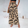 Image of Women's Elegant Printed Loose Trousers Shopping