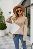 Image of Round Neck Multicolor Women's Knitwear Loose Shopping