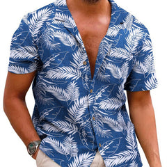 Men's Summer Printed Short-sleeved Shirt Shopping