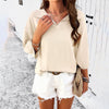 Image of Women's Elegant Lapel Loose Sweater Shopping