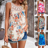 Image of Women's Sleeveless Round Neck Printed Top Shopping