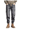 Image of American Retro Ankle-tied Jeans Men Shopping