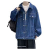 Image of Ins Autumn Loose-fitting Denim Clothes Jacket Shopping