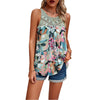 Image of Women's Sleeveless Round Neck Printed Top Shopping