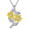 Image of Sunflower Heart-shaped SmalPendant Shopping