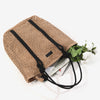 Image of Simple Large Capacity One Shoulder Hollow Out Woven Bag Shopping