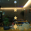 Image of Christmas 3pcs LED Light Star Xmas Tree Hanging Sucker Lamp Window Ornaments Decoration For Home Xmas Navidad New Year Decor Christmas Decorations Shopping