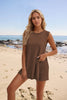 Image of Women's Loose Round Neck Vest Knitting Suit Shopping