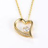 Image of S925 Silver Heart-shaped Necklace For Women Shopping