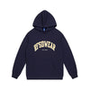 Image of Paste Cloth Embroidery Velvet Padded Loose Hooded Sweater Shopping