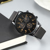 Image of Men's Steel Strap Watch Business Fashion Three-eye Belt Shopping