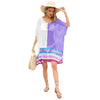 Image of Women's Patchwork Hollow Beach Dress Loose Plus Size Shopping