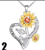 Image of Sunflower Heart-shaped SmalPendant Shopping