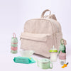 Image of Mummy Multifunctional Backpack Large Capacity PU Leather Dry Wet Separation Travel Baby Bag Shopping