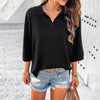 Image of Women's Elegant Lapel Loose Sweater Shopping