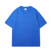 Image of Loose Shoulder Pure Color Cotton T-shirt Shopping