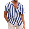 Image of Men's Summer Printed Short-sleeved Shirt Shopping