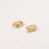 Image of Letter Seal Titanium Steel Plating 18K Gold Ring Shopping