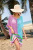 Image of Women's Patchwork Hollow Beach Dress Loose Plus Size Shopping