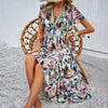 Image of Women's Clothing Holiday Floral Print Dress Shopping