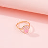 Image of European And American New Cute Fashion Cartoon Heart-shaped Butterfly Opening Ring Shopping