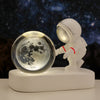 Image of Glowing Planetary Galaxy Astronaut Crystal Ball Night Lights USB Power Warm Bedside Light Brithday Gift Night Lamp Shopping