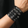 Image of Men's Friend Hand-woven Five-piece Multi-layer Suit Bracelet Shopping